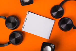 Audio devices, such as headphones, speakers, and sound systems